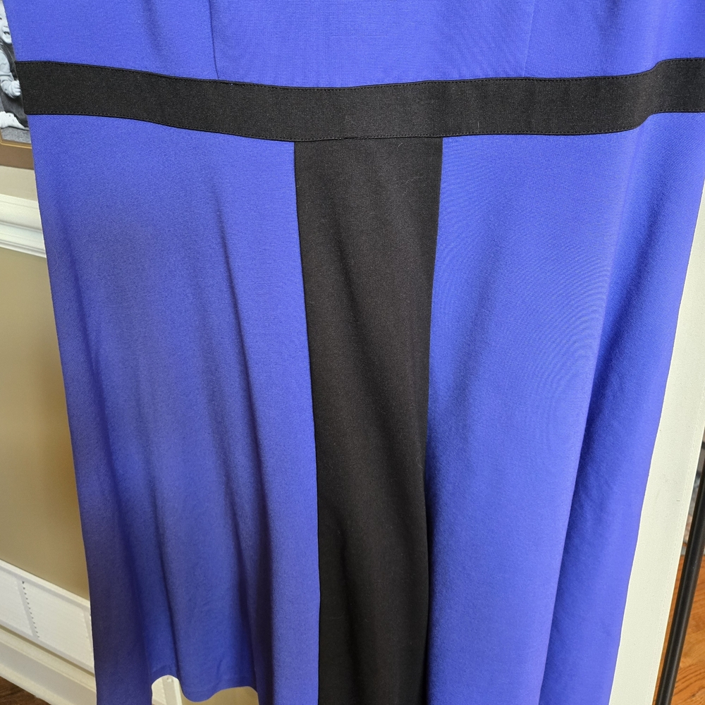 Eloquii Blue and Black Dress - Picture 4 of 5